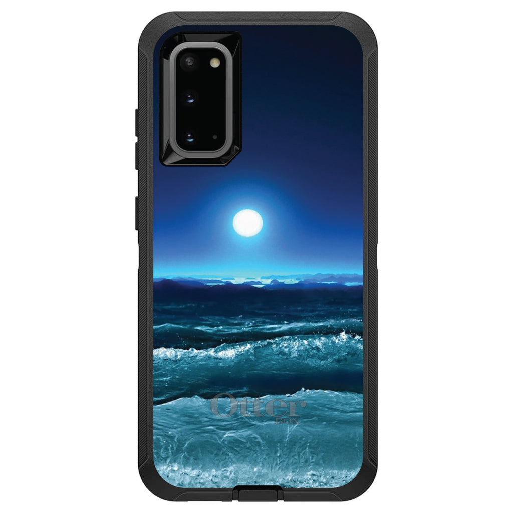 Moonlit Ocean Waves OtterBox Defender Case for iPhone & Galaxy, view 8