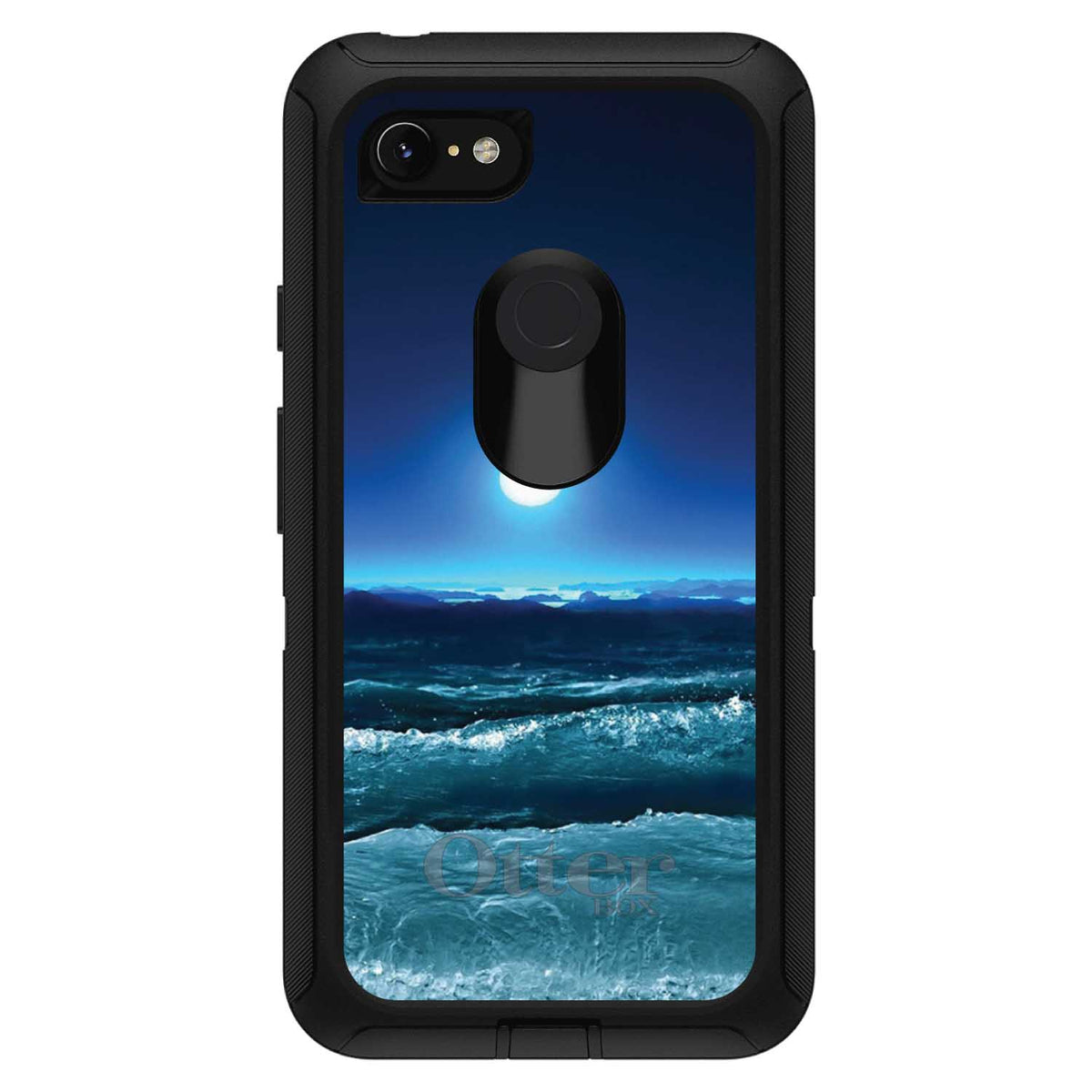 Moonlit Ocean Waves OtterBox Defender Case for iPhone & Galaxy, view 18