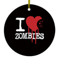 I Heart Zombies Ceramic Ornament