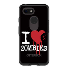 DistinctInk™ OtterBox Symmetry Series Case for Apple iPhone / Samsung Galaxy / Google Pixel - I Heart Zombies