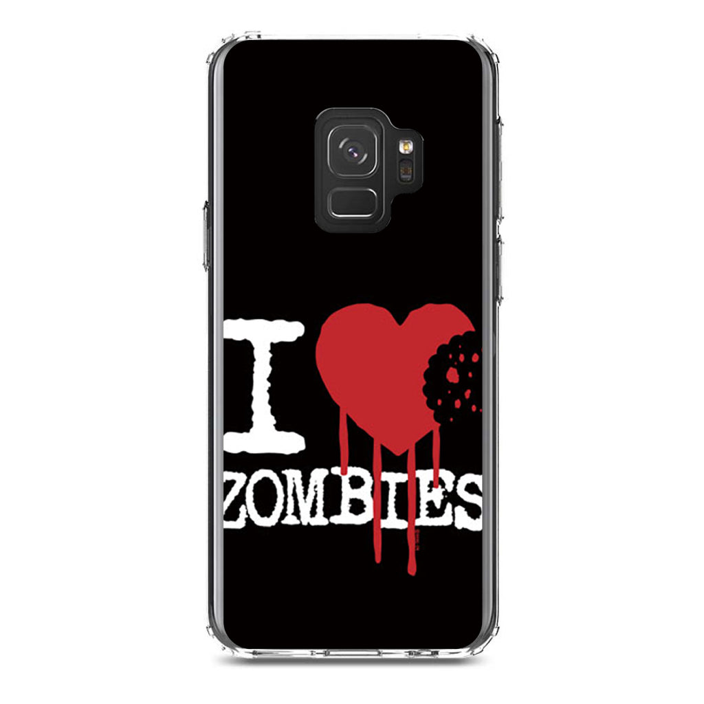 I Heart Zombies Clear Shockproof iPhone Case, view 19