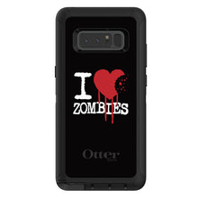DistinctInk™ OtterBox Defender Series Case for Apple iPhone / Samsung Galaxy / Google Pixel - I Heart Zombies