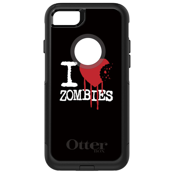 DistinctInk OtterBox Commuter Series Case for Apple iPhone or Samsung Galaxy - I Heart Zombies