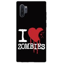 DistinctInk® Hard Plastic Snap-On Case for Apple iPhone or Samsung Galaxy - I Heart Zombies