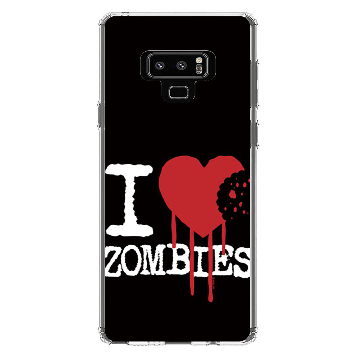 I Heart Zombies Clear Shockproof iPhone Case, view 11