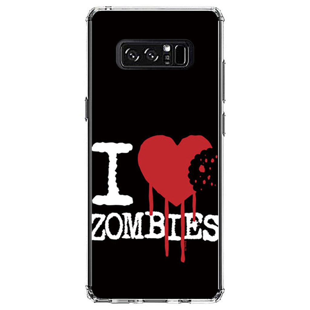 I Heart Zombies Clear Shockproof iPhone Case, view 12