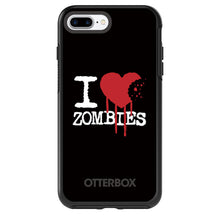 DistinctInk™ OtterBox Symmetry Series Case for Apple iPhone / Samsung Galaxy / Google Pixel - I Heart Zombies