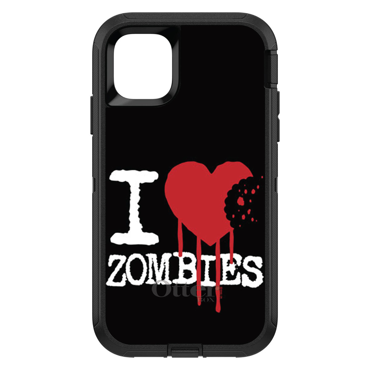 I Heart Zombies OtterBox Defender Case for iPhone & Galaxy, view 2