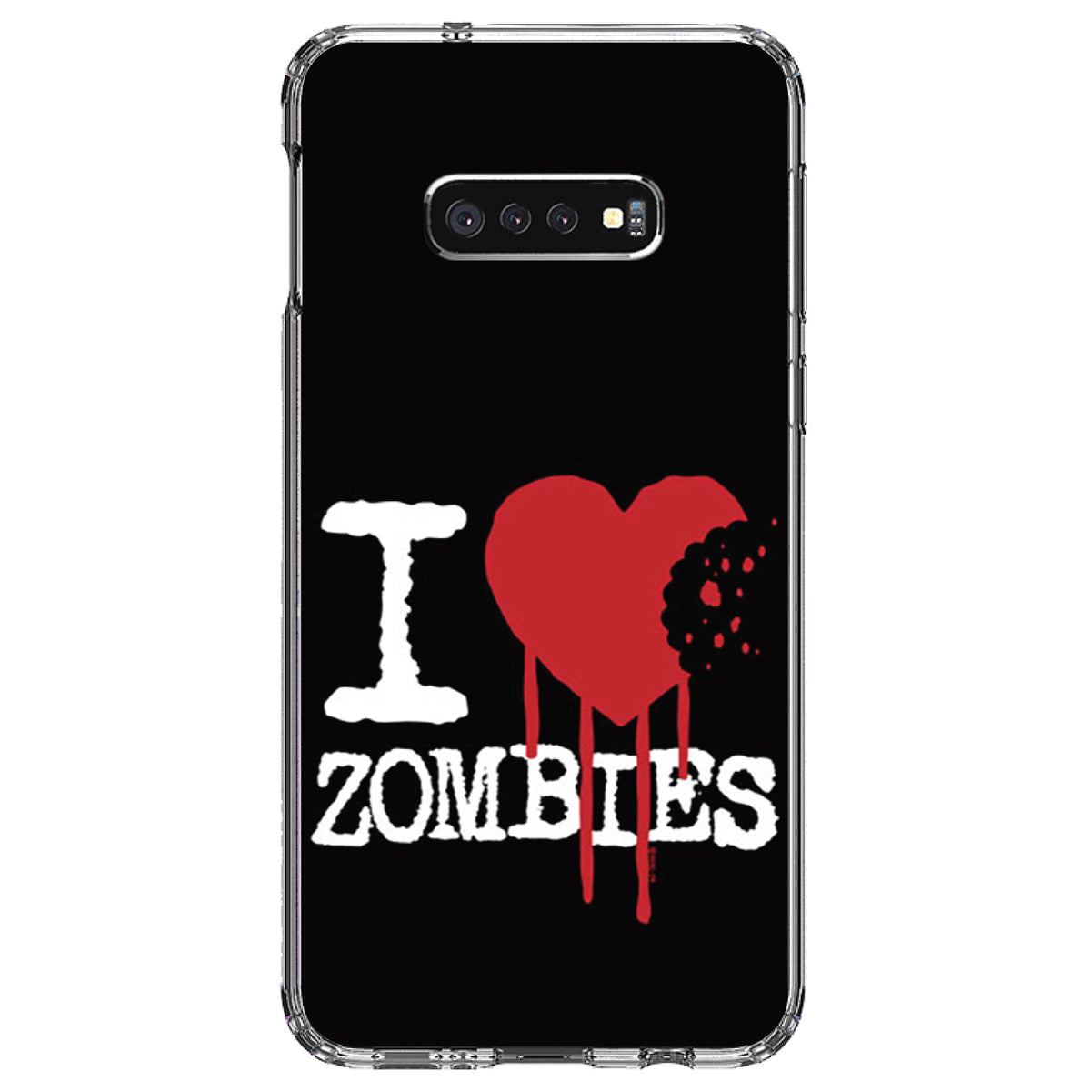 I Heart Zombies Clear Shockproof iPhone Case, view 18