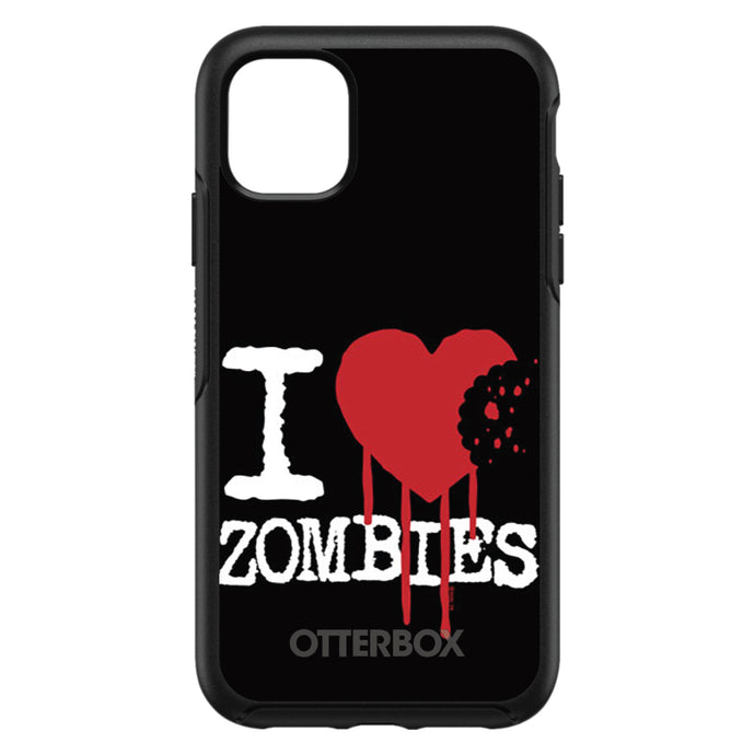 DistinctInk™ OtterBox Symmetry Series Case for Apple iPhone / Samsung Galaxy / Google Pixel - I Heart Zombies