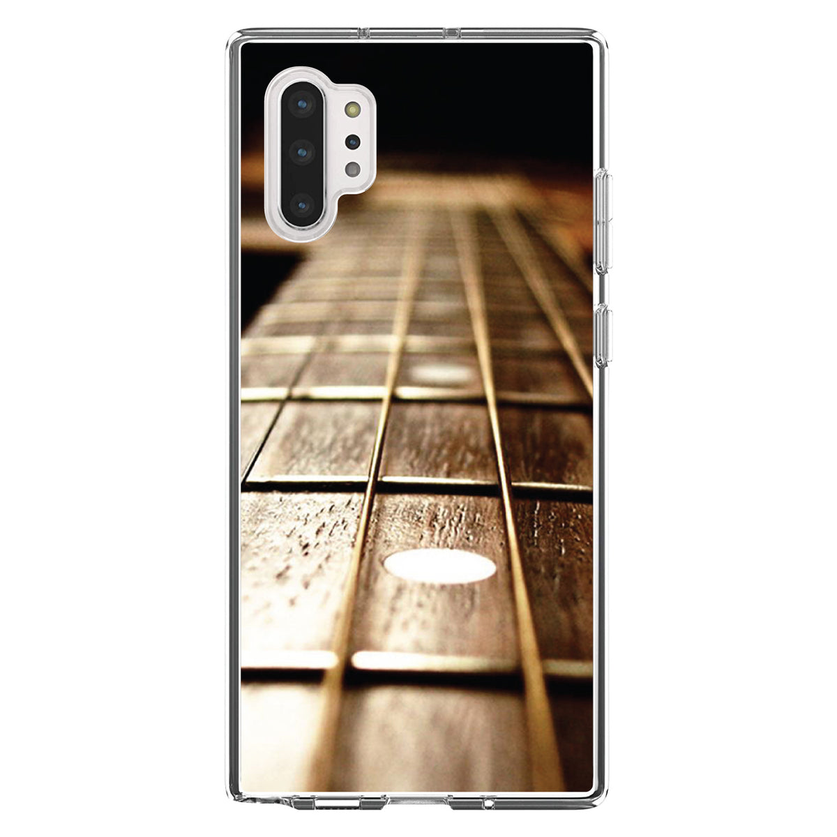 Guitar Strings Neck Clear Shockproof iPhone Case, view 10