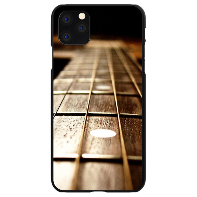 DistinctInk® Hard Plastic Snap-On Case for Apple iPhone or Samsung Galaxy - Guitar Strings Neck