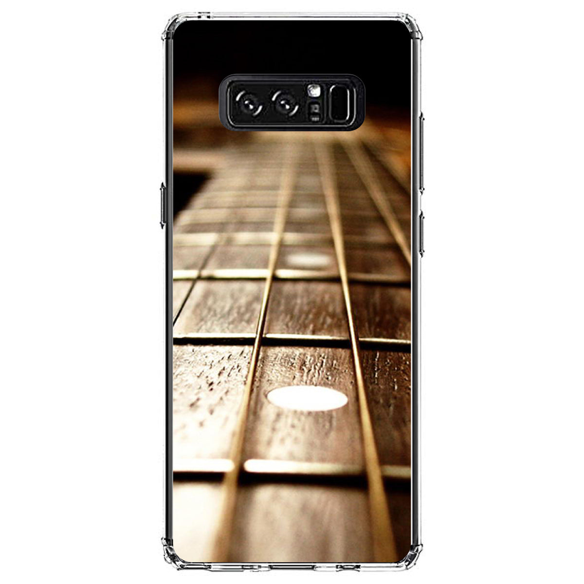 Guitar Strings Neck Clear Shockproof iPhone Case, view 12
