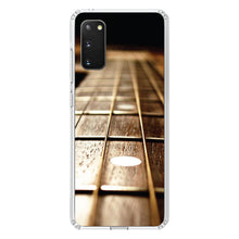 DistinctInk® Clear Shockproof Hybrid Case for Apple iPhone / Samsung Galaxy / Google Pixel - Guitar Strings Neck