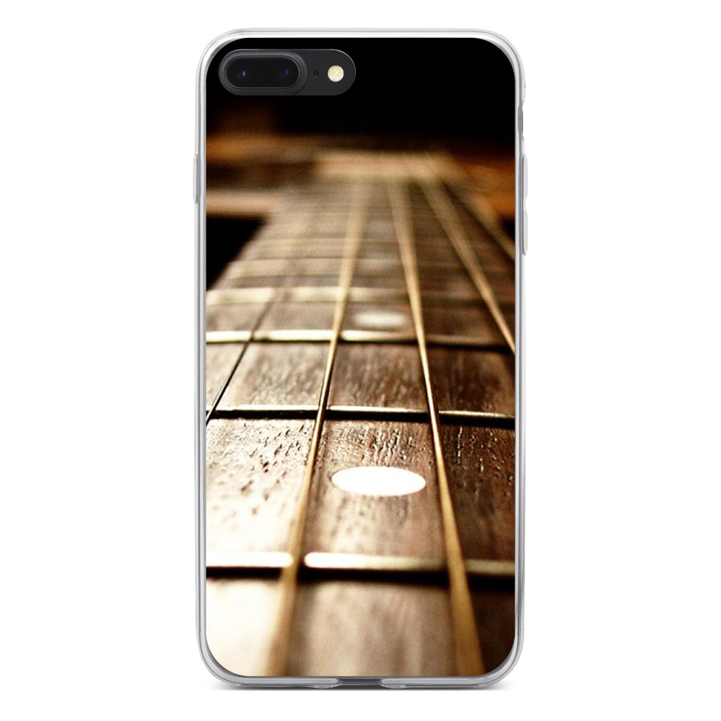 Guitar Strings Neck Clear Shockproof iPhone Case, view 6