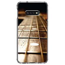 DistinctInk® Clear Shockproof Hybrid Case for Apple iPhone / Samsung Galaxy / Google Pixel - Guitar Strings Neck