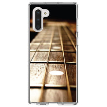 DistinctInk® Clear Shockproof Hybrid Case for Apple iPhone / Samsung Galaxy / Google Pixel - Guitar Strings Neck