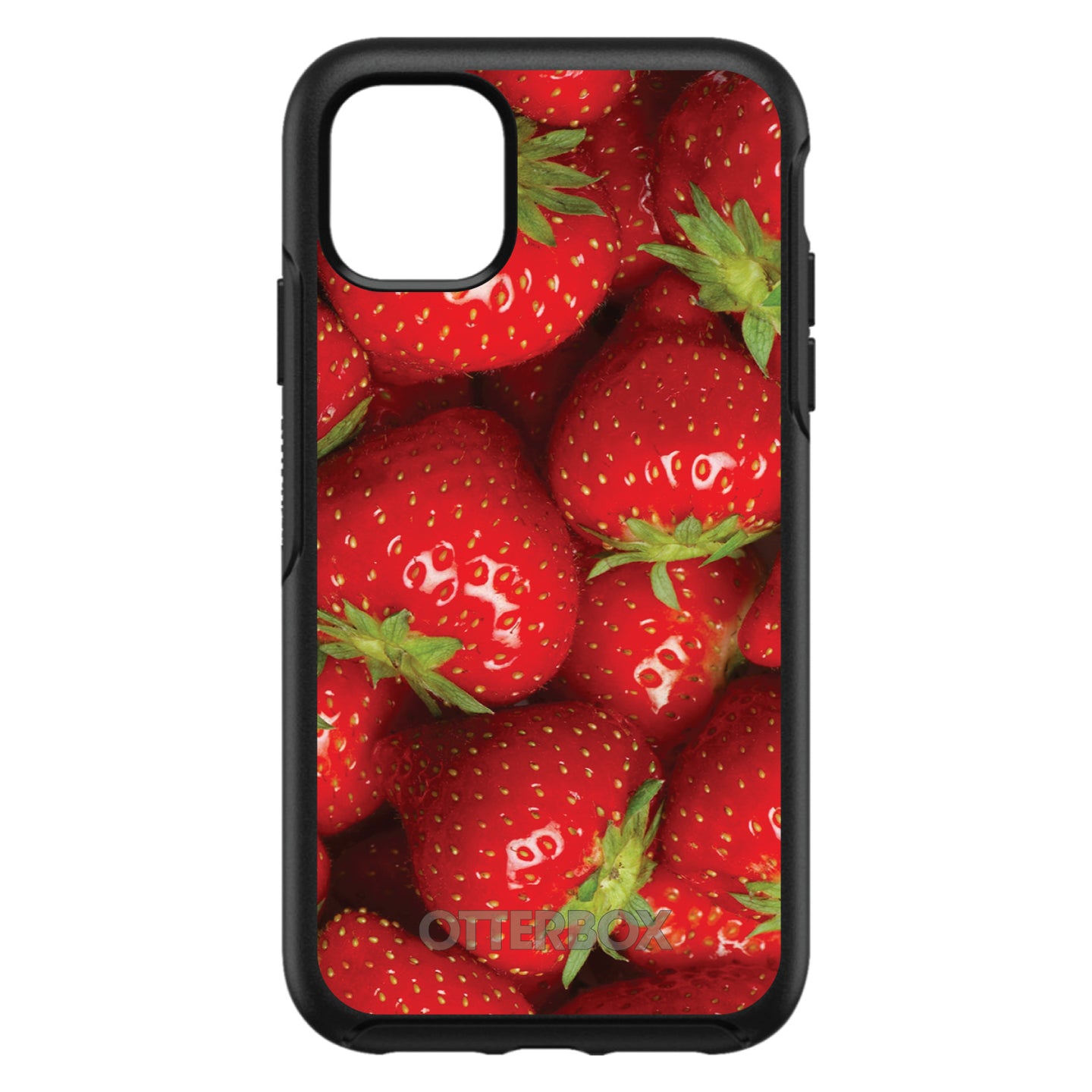 DistinctInk™ OtterBox Symmetry Series Case for Apple iPhone / Samsung Galaxy / Google Pixel - Bright Red Strawberries