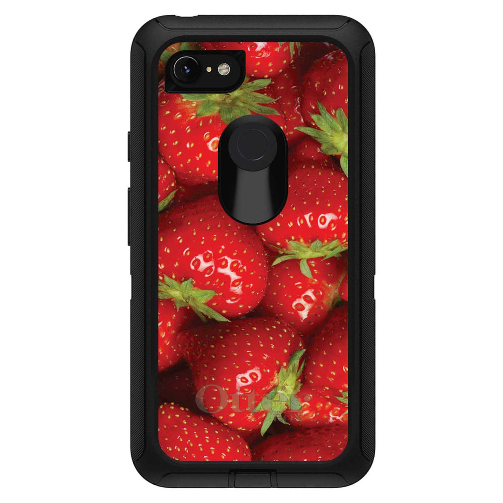 Bright Red Strawberries OtterBox Defender Case for iPhone & Galaxy, view 18