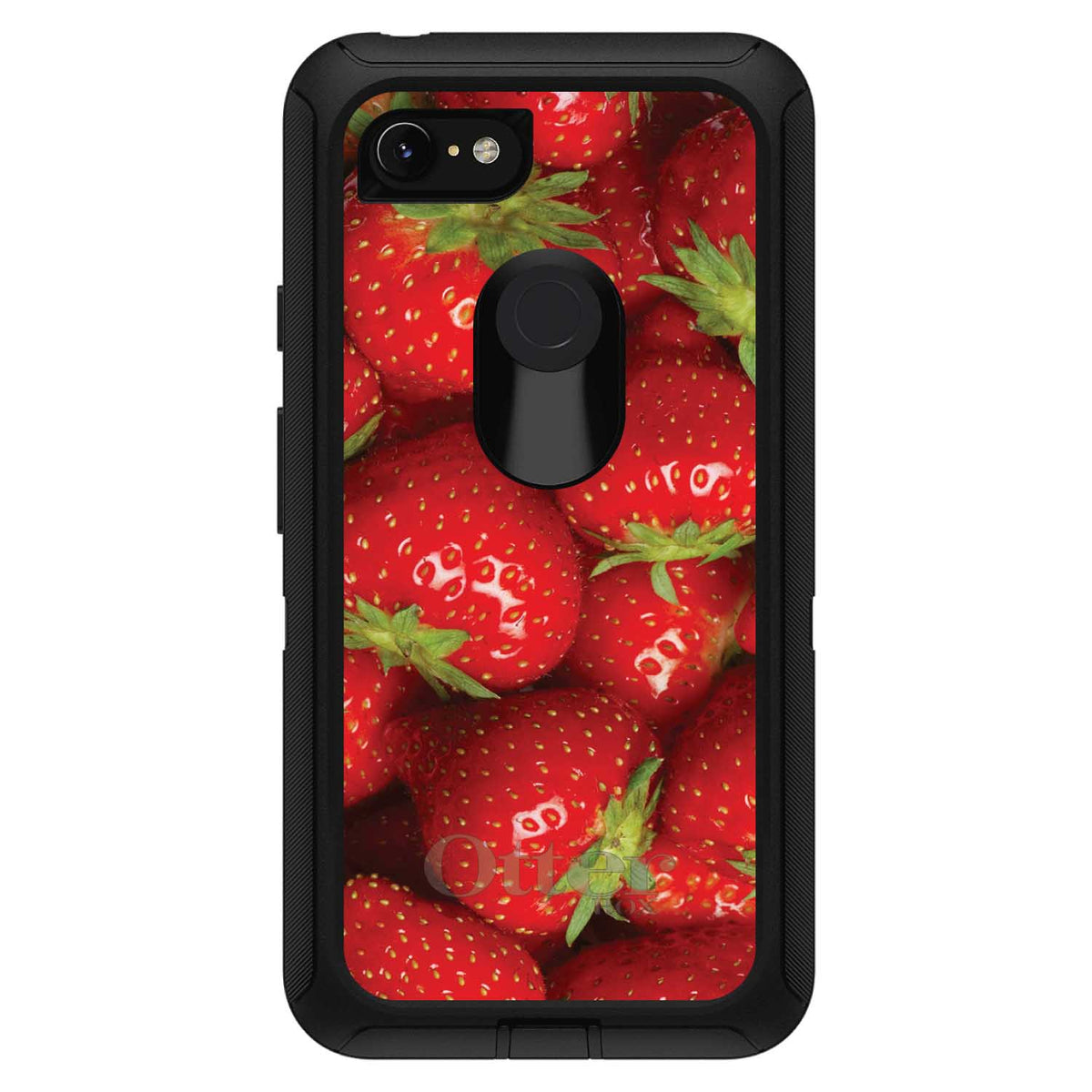 Bright Red Strawberries OtterBox Defender Case for iPhone & Galaxy, view 18