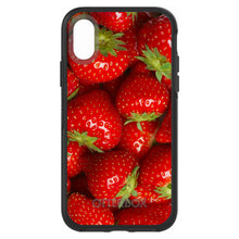 DistinctInk™ OtterBox Symmetry Series Case for Apple iPhone / Samsung Galaxy / Google Pixel - Bright Red Strawberries