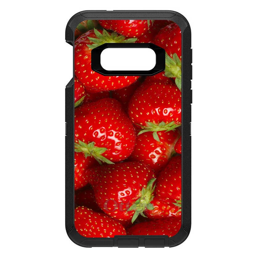 Bright Red Strawberries OtterBox Defender Case for iPhone & Galaxy, view 10
