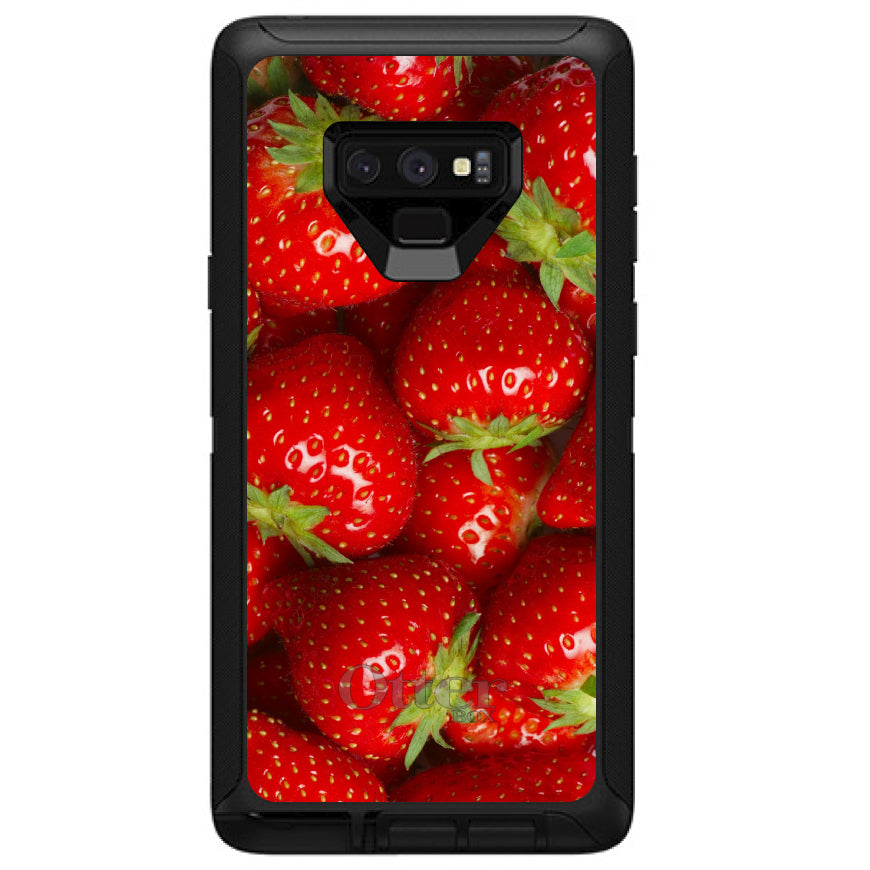 Bright Red Strawberries OtterBox Defender Case for iPhone & Galaxy, view 16