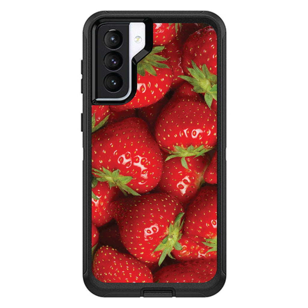 Bright Red Strawberries OtterBox Defender Case for iPhone & Galaxy, view 5