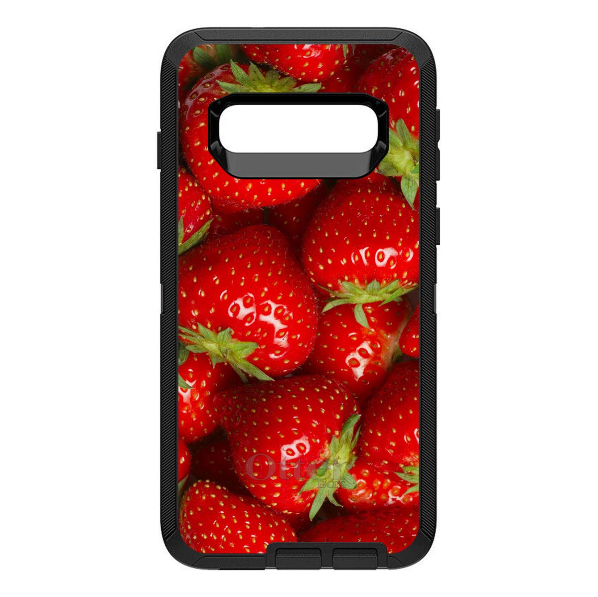 Bright Red Strawberries OtterBox Defender Case for iPhone & Galaxy, view 9