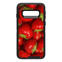 DistinctInk™ OtterBox Defender Series Case for Apple iPhone / Samsung Galaxy / Google Pixel - Bright Red Strawberries