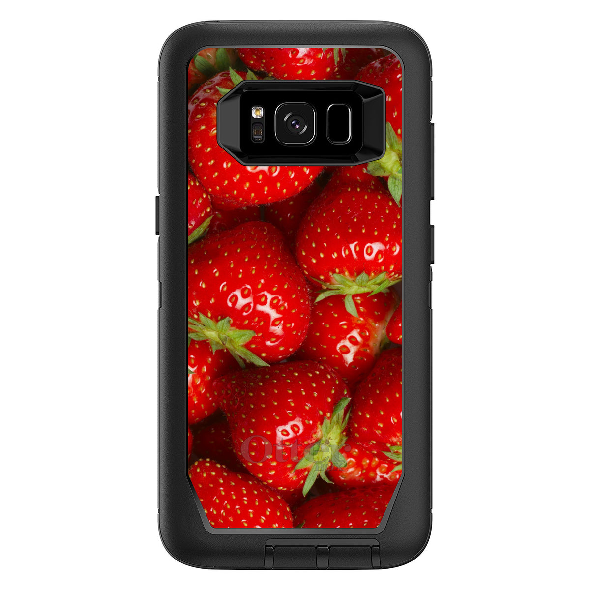 Bright Red Strawberries OtterBox Defender Case for iPhone & Galaxy, view 12