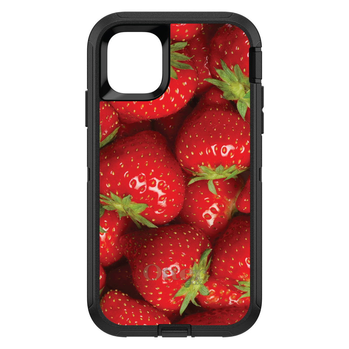 Bright Red Strawberries OtterBox Defender Case for iPhone & Galaxy, view 2