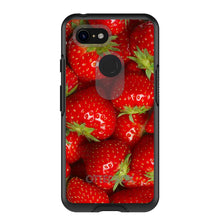 DistinctInk™ OtterBox Symmetry Series Case for Apple iPhone / Samsung Galaxy / Google Pixel - Bright Red Strawberries