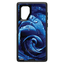 DistinctInk™ OtterBox Defender Series Case for Apple iPhone / Samsung Galaxy / Google Pixel - Blue Dew Covered Rose