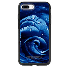 DistinctInk™ OtterBox Symmetry Series Case for Apple iPhone / Samsung Galaxy / Google Pixel - Blue Dew Covered Rose