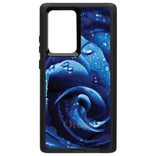 DistinctInk™ OtterBox Defender Series Case for Apple iPhone / Samsung Galaxy / Google Pixel - Blue Dew Covered Rose