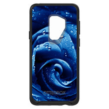 DistinctInk™ OtterBox Symmetry Series Case for Apple iPhone / Samsung Galaxy / Google Pixel - Blue Dew Covered Rose