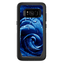 DistinctInk™ OtterBox Defender Series Case for Apple iPhone / Samsung Galaxy / Google Pixel - Blue Dew Covered Rose