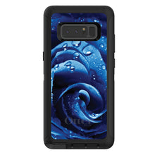 DistinctInk™ OtterBox Defender Series Case for Apple iPhone / Samsung Galaxy / Google Pixel - Blue Dew Covered Rose