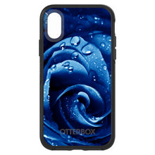 DistinctInk™ OtterBox Symmetry Series Case for Apple iPhone / Samsung Galaxy / Google Pixel - Blue Dew Covered Rose