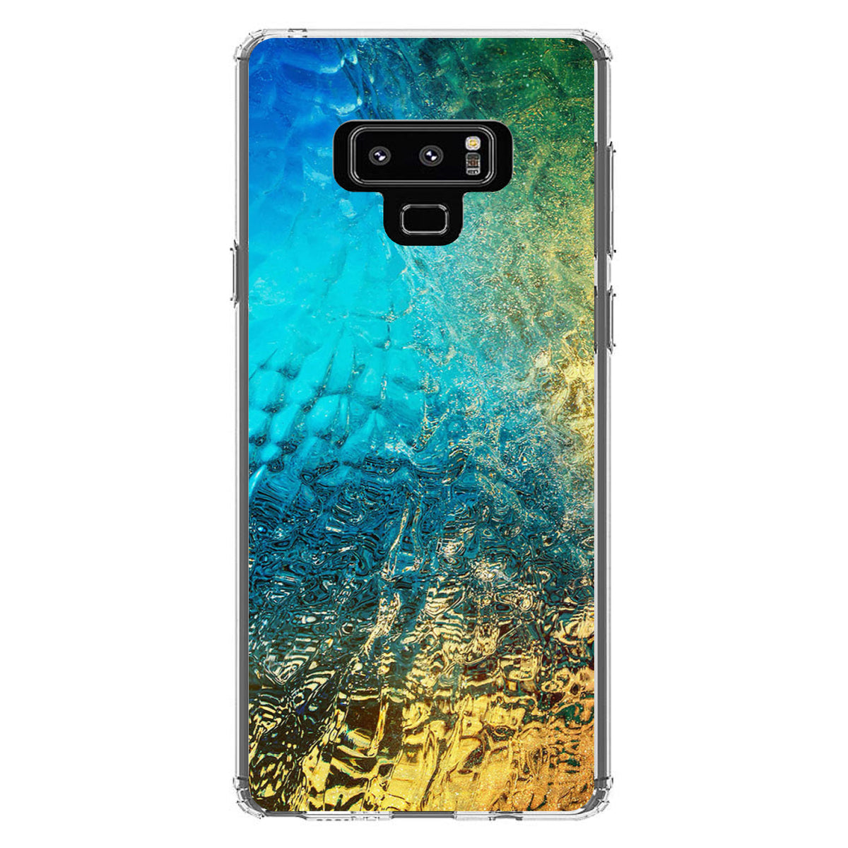 Colorful Rainbow Waterfall Clear Shockproof iPhone Case, view 11