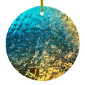 Colorful Rainbow Waterfall Ceramic Ornament