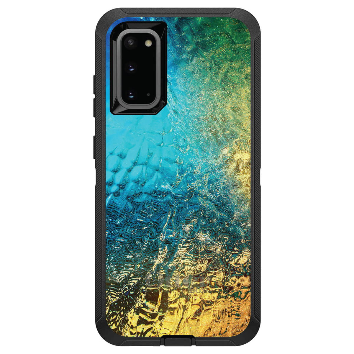 Colorful Rainbow Waterfall OtterBox Defender Case for iPhone & Galaxy, view 8