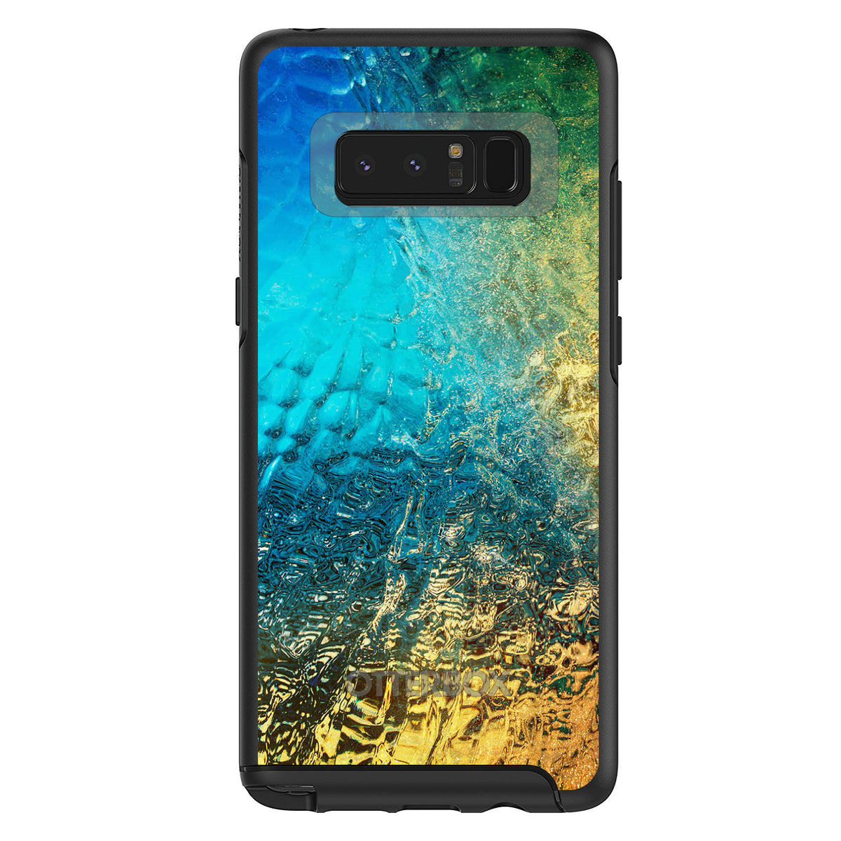 Colorful Rainbow Waterfall OtterBox Symmetry Case for iPhone & Galaxy, view 14