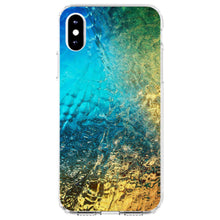 DistinctInk® Clear Shockproof Hybrid Case for Apple iPhone / Samsung Galaxy / Google Pixel - Colorful Rainbow Waterfall