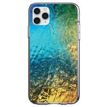 DistinctInk® Clear Shockproof Hybrid Case for Apple iPhone / Samsung Galaxy / Google Pixel - Colorful Rainbow Waterfall