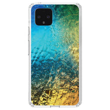 DistinctInk® Clear Shockproof Hybrid Case for Apple iPhone / Samsung Galaxy / Google Pixel - Colorful Rainbow Waterfall