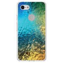 DistinctInk® Clear Shockproof Hybrid Case for Apple iPhone / Samsung Galaxy / Google Pixel - Colorful Rainbow Waterfall