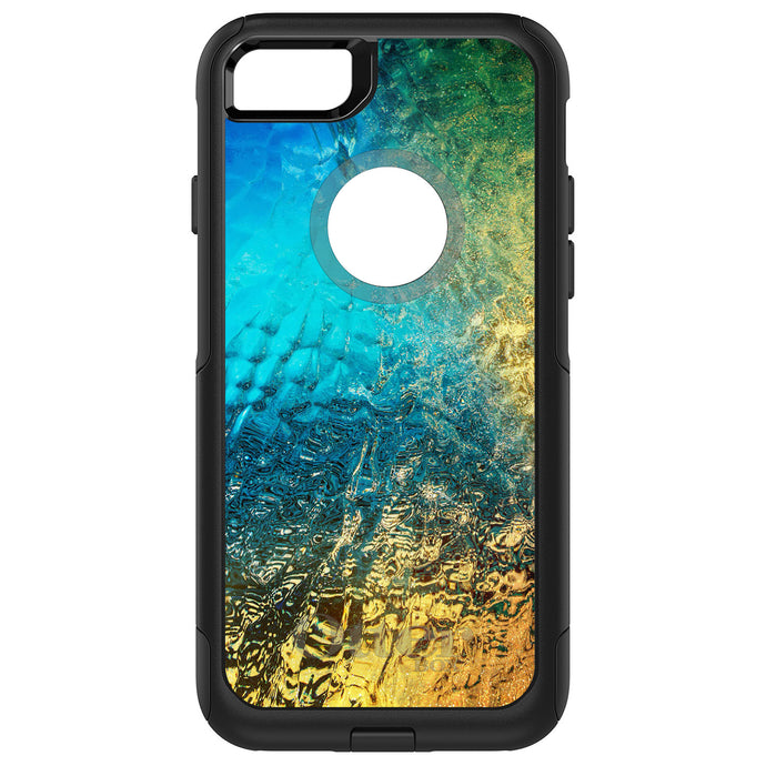DistinctInk OtterBox Commuter Series Case for Apple iPhone or Samsung Galaxy - Colorful Rainbow Waterfall