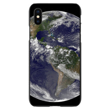 DistinctInk® Hard Plastic Snap-On Case for Apple iPhone or Samsung Galaxy - Earth Space Western Hemisphere